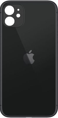 Sandreezz Apple iPhone 11 (Glass) Back Panel(Black)
