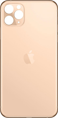 Sandreezz Apple iPhone 11 Pro Max (Glass) Back Panel(Gold)