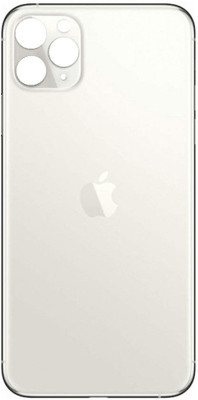 Sandreezz Apple iPhone 11 Pro Max (Glass) Back Panel(Silver)