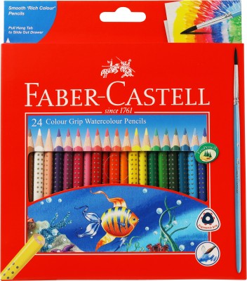 Faber-Castell Colour Pencils Triangular Shaped Color Pencils  (Set of 24, Assorted)