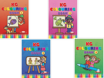 KG Colouring Book Set Of 4(Paperback, Alka)