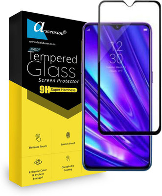 Ascension Edge To Edge Tempered Glass for Realme 5 pro(Pack of 2)