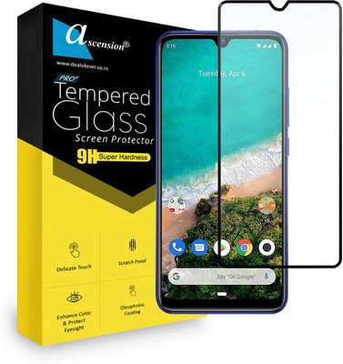 Ascension Edge To Edge Tempered Glass for Mi A3(Pack of 1)