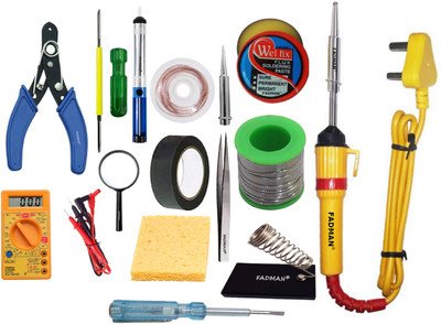 FADMAN SOLDERING IRON KIT BUNDLE SET - 15 SOLDERING IRON 25 W Simple(Flat Tip)