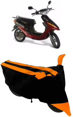 ABORDABLE Waterproof Two Wheeler Cover for Indus(Yo Electron, Orange, Black)