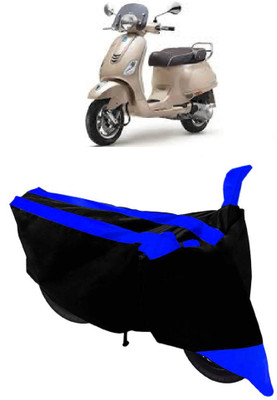 GANPRA Two Wheeler Cover for Piaggio(Vespa VXL, Black, Blue)