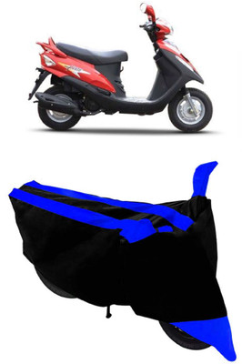 SHOPLINK Two Wheeler Cover for Mahindra(Flyte, Blue, Black)