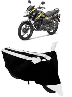 THE REAL ARV Waterproof Two Wheeler Cover for Honda(CB Shine, White, Black)