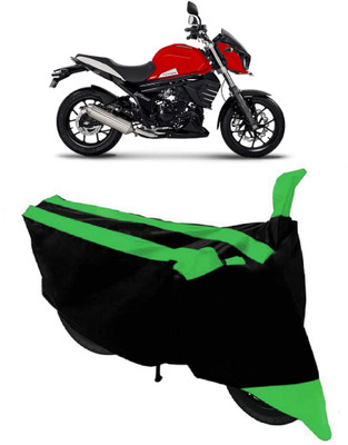 HEMSKAR Two Wheeler Cover for Mahindra(MOJO XT 300, Green, Black)