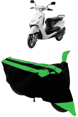 HEMSKAR Waterproof Two Wheeler Cover for Indus(Yo Xplor, Green, Black)