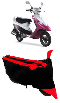 THE REAL ARV Two Wheeler Cover for TVS(Scooty Pep+, Red, Black)