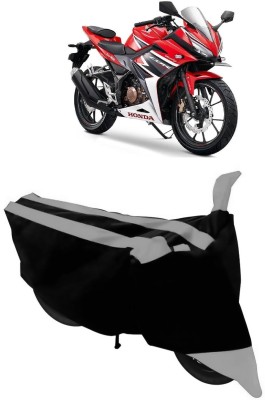 GANPRA Two Wheeler Cover for Honda(CBR 150R, Black, Grey)