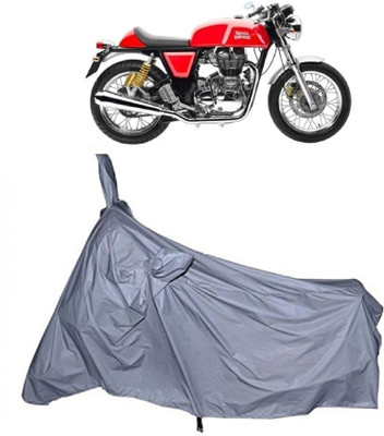 THE REAL ARV Waterproof Two Wheeler Cover for Royal Enfield(Continental GT, Silver)