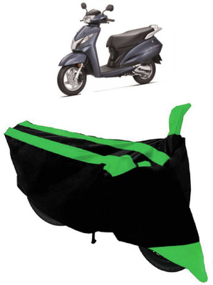 HEMSKAR Two Wheeler Cover for Honda(Activa 125, Green, Black)