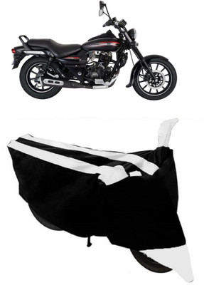 SHOPLINK Waterproof Two Wheeler Cover for Bajaj(Avenger 220 Street, White, Black)