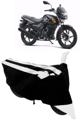 ABORDABLE Waterproof Two Wheeler Cover for TVS(Flame DS 125, White, Black)