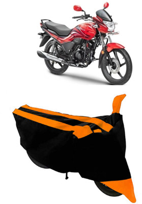 THE REAL ARV Waterproof Two Wheeler Cover for Hero(Passion Xpro, Orange, Black)