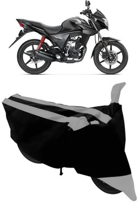 THE REAL ARV Two Wheeler Cover for Honda(CB Twister, Grey, Black)