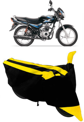 SHOPLINK Waterproof Two Wheeler Cover for Bajaj(CT100, Yellow, Black)