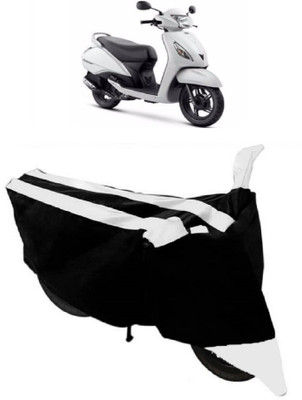 ABORDABLE Waterproof Two Wheeler Cover for TVS(Jupiter, White, Black)
