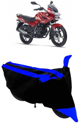 THE REAL ARV Waterproof Two Wheeler Cover for Bajaj(Discover 150 f, Blue, Black)