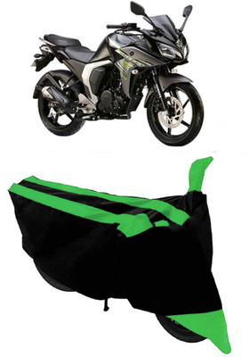 AutoGalaxy Waterproof Two Wheeler Cover for Yamaha(Fazer, Green, Black)