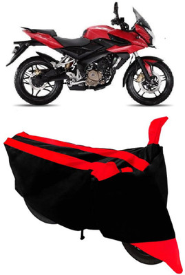 GANPRA Two Wheeler Cover for Bajaj(Pulsar AS 150, Black, Red)
