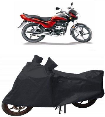 ABORDABLE Waterproof Two Wheeler Cover for Hero(Passion Plus, Black)