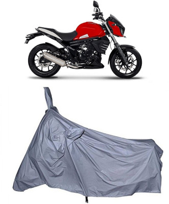 THE REAL ARV Two Wheeler Cover for Mahindra(MOJO XT 300, Silver)