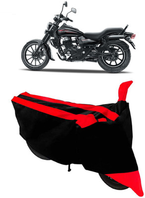 GANPRA Two Wheeler Cover for Bajaj(Avenger 150 Street, Black, Red)