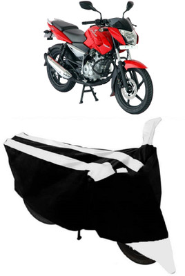 ABORDABLE Waterproof Two Wheeler Cover for Bajaj(Pulsar 150 DTS-i, White, Black)