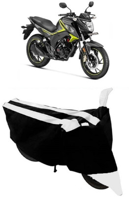 THE REAL ARV Waterproof Two Wheeler Cover for Honda(CB Hornet 160, White, Black)