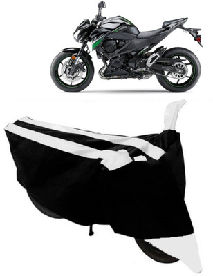 THE REAL ARV Waterproof Two Wheeler Cover for Kawasaki(Z800, White, Black)