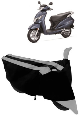 HEMSKAR Waterproof Two Wheeler Cover for Honda(Activa 125, Grey, Black)