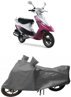 THE REAL ARV Waterproof Two Wheeler Cover for TVS(Scooty Pep+, Grey)