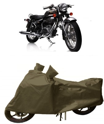 GANPRA Two Wheeler Cover for Royal Enfield(Electra Delux, Green)