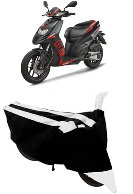 HEMSKAR Two Wheeler Cover for Aprilia(SR 125, White, Black)