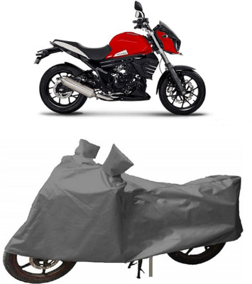 GANPRA Two Wheeler Cover for Mahindra(MOJO XT 300, Grey)