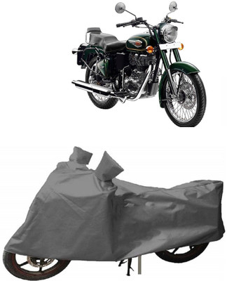 THE REAL ARV Two Wheeler Cover for Royal Enfield(Bullet 500, Grey)
