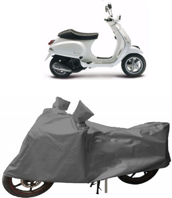 ABORDABLE Two Wheeler Cover for Piaggio(Piaggio Vespa, Grey)