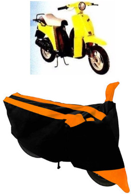 THE REAL ARV Waterproof Two Wheeler Cover for Bajaj(Sunny, Orange, Black)