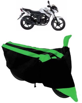 ABORDABLE Two Wheeler Cover for Yamaha(SZ X, Green, Black)