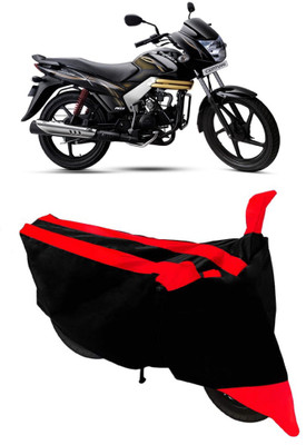 ABORDABLE Waterproof Two Wheeler Cover for Mahindra(Centuro, Red, Black)