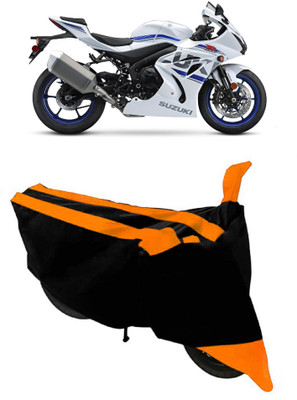 THE RAL ARV Two Wheeler Cover for Suzuki(GSX, Orange, Black)