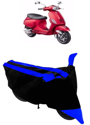 GANPRA Two Wheeler Cover for Piaggio(Vespa SXL, Black, Blue)