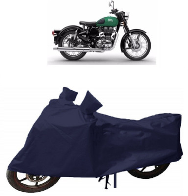 THE RAL ARV Two Wheeler Cover for Royal Enfield(Twin, Blue)