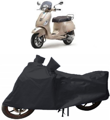 ABORDABLE Waterproof Two Wheeler Cover for Piaggio(Vespa VXL, Black)
