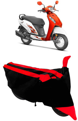 THE REAL ARV Waterproof Two Wheeler Cover for Honda(Activa i, Red, Black)