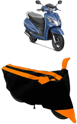 THE REAL ARV Waterproof Two Wheeler Cover for Honda(Activa, Orange, Black)
