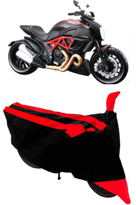 THE REAL ARV Waterproof Two Wheeler Cover for Ducati(Diavel, Red, Black)